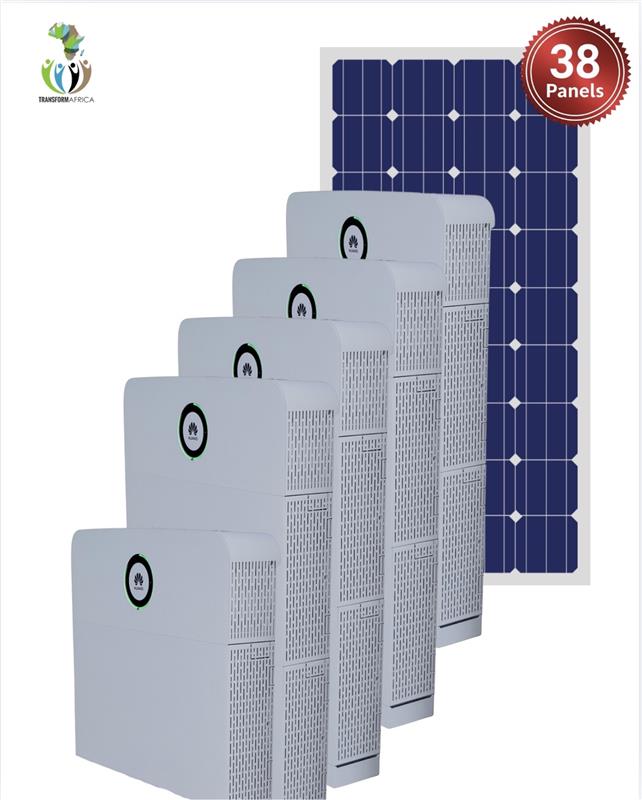 Huawei Power M Solar Power 18kVA/14.4kW Inverter + 45kWh Lithium-ion Battery+ 38x650W Solar PV Panels