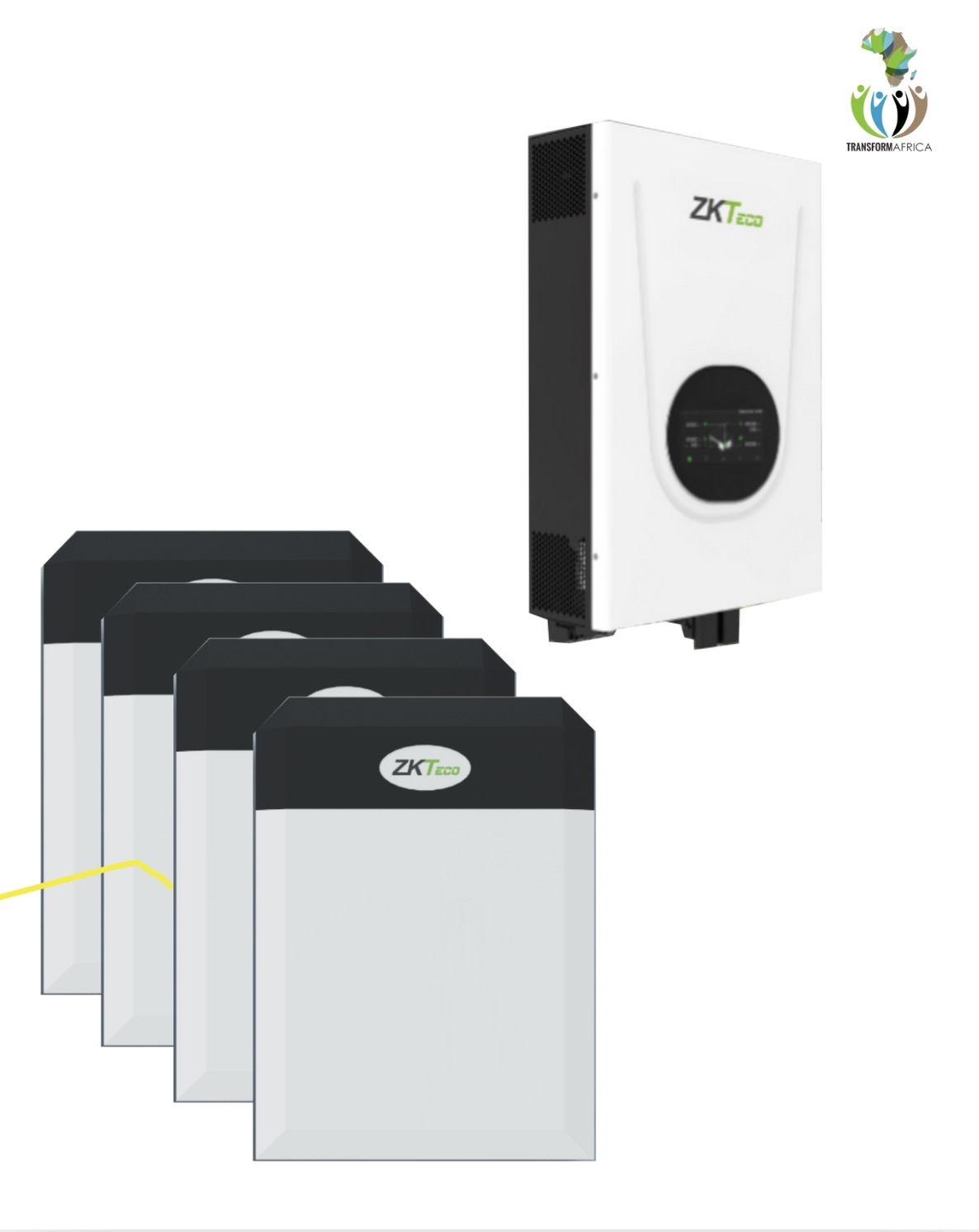  ZKTeco Solar Power 18.75kVA/15kW Inverter + 20kWh Lithium-ion Battery No Solar PV Panels