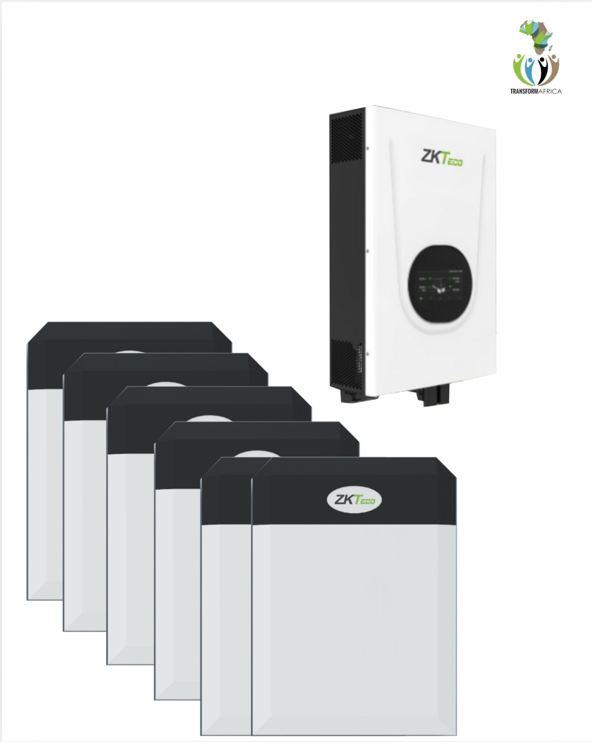 ZKTeco Solar Power 18.75kVA/15kW Inverter + 30kWh Lithium-ion Battery + No Solar PV Panels