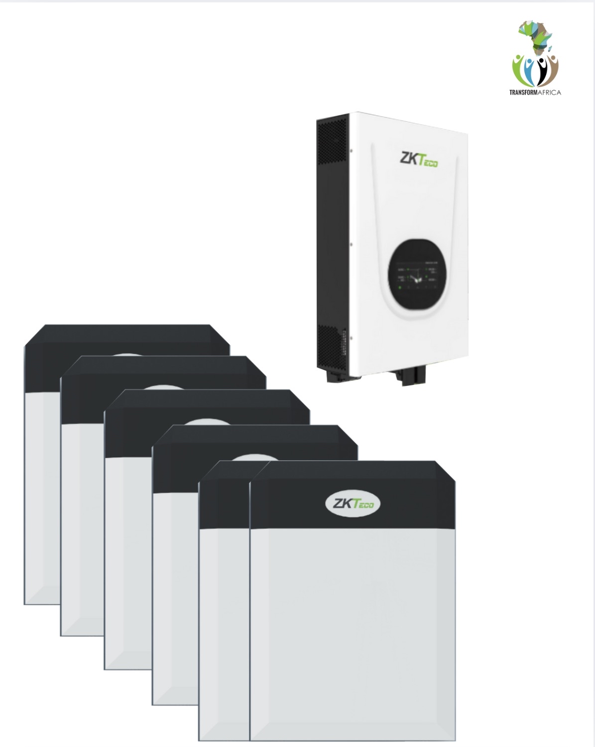 ZKTeco Solar Power 18.75kVA/15kW Inverter + 30kWh Lithium-ion Battery + No Solar PV Panels