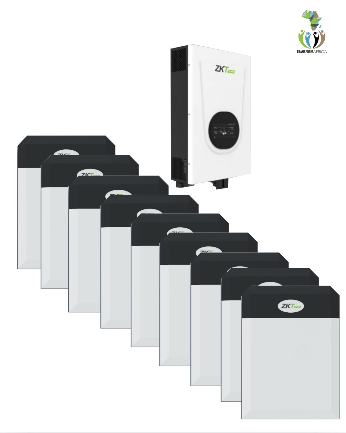 ZKTeco Solar Power 18.75kVA/15kW Inverter + 45kWh Lithium-ion Battery + No Solar PV Panels